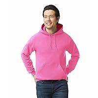 Gildan Adult Fleece Hoodie Sweatshirt, Style G18500, Multipack, Safety Pink (1-Pack), Small