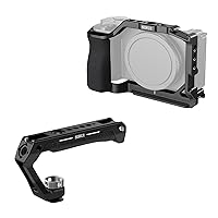 SIRUI ZV-E10 Camera Cage with Silicone Grip and Cold Shoe Mount Camera Top Handle Bundle