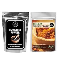 Naturevibe Botanicals Black Cumin Seed Powder 5lb and Turmeric Root Powder 5lbs| Bulk Combo