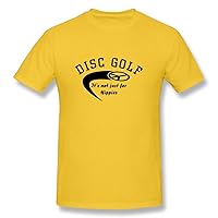 PTYS Men's Tshirts Disc Golf It's Not Just for Hippies Size XL Yellow