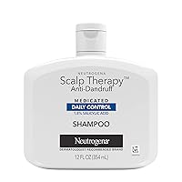 Neutrogena Scalp Therapy Anti-Dandruff Shampoo Daily Control, 1.8% salicylic acid, with fragrance of warm vanilla & toasted coconut notes, 12 fl oz