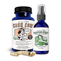 Cash Cow + Pumping Spray - Lactation Support & Natural Comfort for Nursing Moms - Breastfeeding Supplement That Helps with Sore Nipples & Clogged Ducts