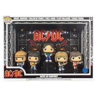 Funko AC/DC Pack 5 Figurines POP! Moments DLX Vinyl AC/DC in Concert 9 cm