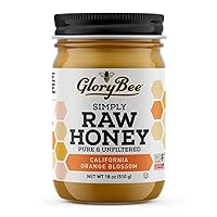 GloryBee Orange Blossom Raw California Honey, 18 Ounce