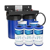 Waterdrop WHF21-PG 5 Micron 2-Stage Whole House Water Filtration System, with 10