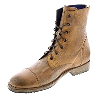 BED|STÜ - Protégé - Men’s Distressed Leather Lace Up Boot - Short Combat Ankle Boots