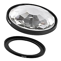 Kaleidoscope Glass Prism 82mm Camera Glass Filter Changeable Number of Subjects Camera Accessories(82mmKaleidoscope Filter)