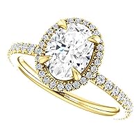 Engagement Ring for Women Bridal Ring 2.5 ct. Moissanite Diamond Engagement Ring 10K 14k 18K Gold Celtic Wedding Ring for Her Anniversary Promise Rings