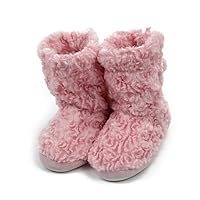 Women's Soft Fleece Plush Warm Indoor House Slipper Boots Shoes