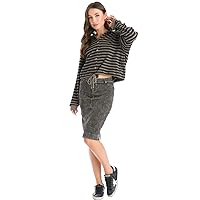 Hard Tail Forever Stretch Denim Pencil Skirt with 2 Back Pockets Style WJ-124