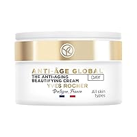 Yves Rocher Anti-Aging Beautifying Day Cream for All Skin Types | Face Cream to Moisturize & Smooth Wrinkles | 1.7 fl oz