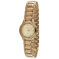 Timetech Women's Gold Plated Panther Link Bracelet Dress Watch