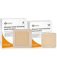 Silicone Foam Dressing with Adhesive Gentle Border,10 Pcs 4