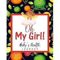 Oh My Girl: Baby's Daily Logbook: 4 Months to Track Sleep, Feed, Diapers, Activities And Supplies Needed | Great for New Parents Or Nannies | Fruits Themed Cover Series | Vol: 33