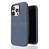Speck MagSafe Case for iPhone 15 Pro - Drop & Camera Protection, Soft-Touch Secure Grip, Wireless Charging Compatible, Fits All 6.1 Inch Models Including iPhone 14 &13 Pro - Grip Blue