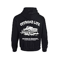 Offroad Life, Square Body Mudding Truck, Outdoor Youth Hoodie Printed in USA