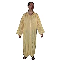 Moroccan Men Clothing Djellaba Hand made and Embroidered Size Large