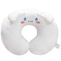 Anime Cinnamoroll U-Shape Neck Pillow Printed PlushTravel Pillows for Sleeping Christmas and Birthday Gift White