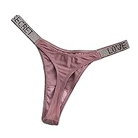 Women G-String Thongs Sexy Underwear Low Rise Cotton Panties Breathable Stretch T Back Underpants Bikini Briefs