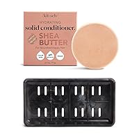 Kitsch Shea Butter Conditioner Bar & Self Draining Soap Dish for Shower with Discount