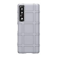Super Slim Case for Sony Xperia 1 V, Shockproof Cover with Camera Protection Anti-Scratch Case,Grey