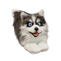metaDog Husky Interactive Companion Pets Dog with Voice Command/Heartbeat/Animation Interaction Robot Dog for All Ages - Realistic & Lifelike, Type-C Charging