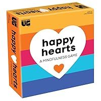 University Games, Happy Hearts Mindfulness Party Game, Practice Mindfulness and Meditation, for 2 or More Players Ages 12 and Up