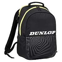 Dunlop Sports SX Club Backpack Tennis Racket Bag V22, Black/Yellow