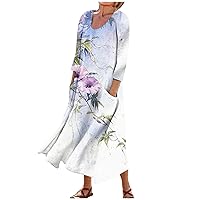 Sundress Summer Tops for Women 2024 Trendy Dress with Shorts Dress with Shapewear Built in Plus Size Floral Dress Ruched Bodycon Dress Indian Skirts for Women Wedding Guest Purple XXL