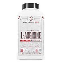 Purus Labs L-Arginine Active Amino Acid | Endurance, Pumps, & Muscle Growth | Nitric Oxide for Increased Blood Flow | 25 Servings, 100 Veggie Capsules
