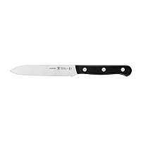 HENCKELS Solution Razor-Sharp 5-inch Serrated Utility Knife, Tomato Knife, German Engineered Informed by 100+ Years of Mastery