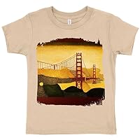 San Francisco Bridge Toddler T-Shirt - Golden Gate Kids' T-Shirt - Gustav Klimt Tee Shirt for Toddler