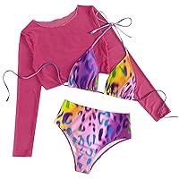 Sports Bra and Shorts Set Back Bow Low Waisted Bathing Suit