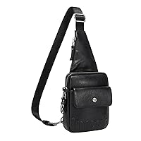 INICAT Travel Sling Bag Small Crossbody Bag Fanny Packs for Women Vegen Leather Shoulder Bag