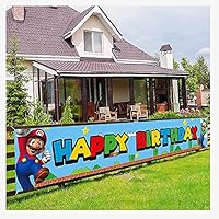 Mario Party Banner Mario Theme Party Decoration Banner Mario Birthday Party Supplies