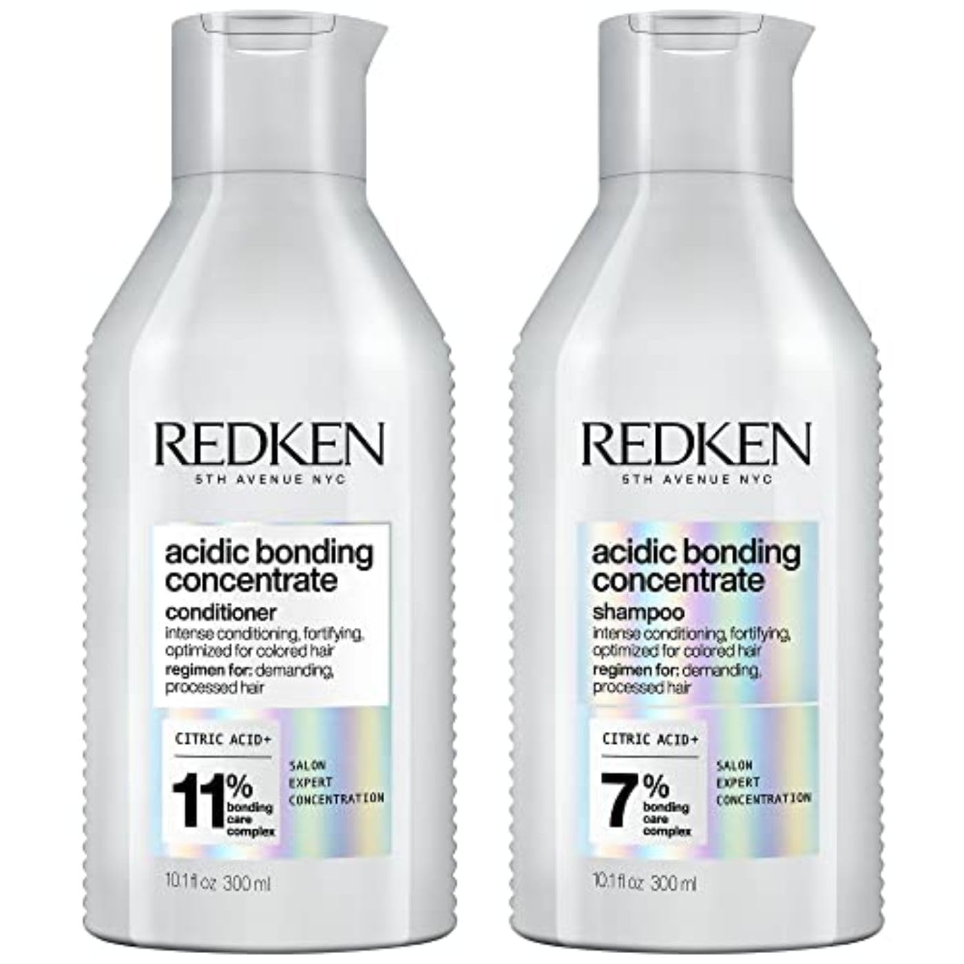 REDKEN Bonding Shampoo & Conditioner Set for Damaged Hair Repair | Acidic Bonding Concentrate | Sulfate-Free | Repairs Bleached or Color-Treated Hair | For All Hair Types