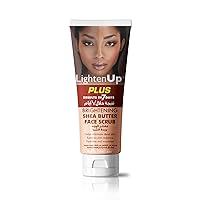 LightenUp Brightening Face Wash - 4 fl oz / 118 ml - Face Scrub Exfoliator, Natural Shower Gel, with Coconut Oil, Papaya, Shea Butter for All Skin Types