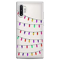 Case Compatible with Samsung S24 S23 S22 Plus S21 FE Ultra S20+ S10 Note 20 S10e S9 Garland Lights Cute Cute Colored Clear Design Celebration Party Fun Flexible Silicone Slim fit Print Woman