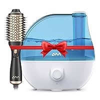 Care Bundle | One Step Hair Dryer & Volumizing Hot Air Brush + 2.2L Ultrasonic Cool Mist Humidifier