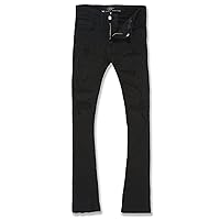 Jordan Craig Boys Stacked with Shreds Jeans (Black)