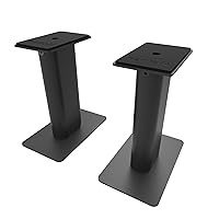 Kanto SP9 Universal Desktop Speaker Stands - 9 Inch - 2 Pack - Steel (Black)