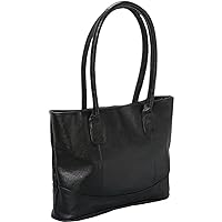 Casual Leather Handbag - Black (#1827-0)
