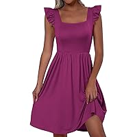Women's Summer Dresses 2024 Dresses Casual Loose Flowy Tank Dresses Casual, S-XL