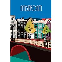 Amsterdam: Notizbuch Niederlande, Reisetagebuch, 120 linierte Seiten, A5 (6'x9'), Reisetagebuch für die nächste Reise in die Niederlande, Amsterdam, Holland (German Edition)