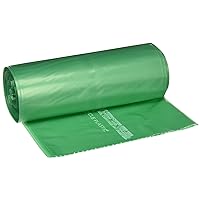 Controlled Life-Cycle Plastic Trash Bags, Green, 33 Gallon 33 x 40 (G3340E11)