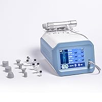 GerRiT ED Shock Wave Machine, Shockwave Physiotherapy Instrument with 19 Probes and 5 Massage Heads, Adjustable 5-250mj Energy and 1-16HZ Frequency, 12 Functional Modes, Non-invasive, for Body
