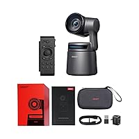 OBSBOT Tail Air & Remote Controller Combo, AI Tracking PTZ Camera with Intelligent APP, Gesture Control, HDMI/USB-C/Wireless Webcam, Video Camera Live Streaming for Church, Worship, Sports, etc.