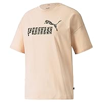 PUMA womens Winterized Tee T Shirt, Peach Parfait, Medium US