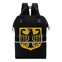 Coat of Arms of Germany Multifunction Diaper Bag Backpack Large Capacity Travel Back Pack Waterproof Mommy Bags