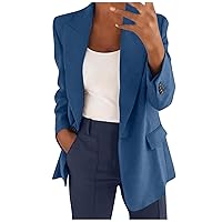 Women's Blazers & Suit Jackets Fashion Long Sleeve Print Color Coat Open Front Suit Jacket Blazers